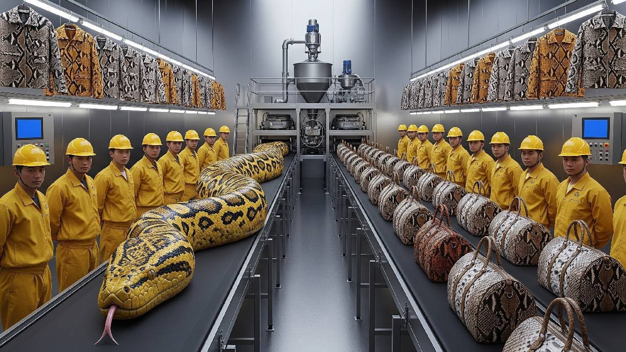 Inside Modern Snake Leather Factory: From Snake Skin to Luxury Jacket