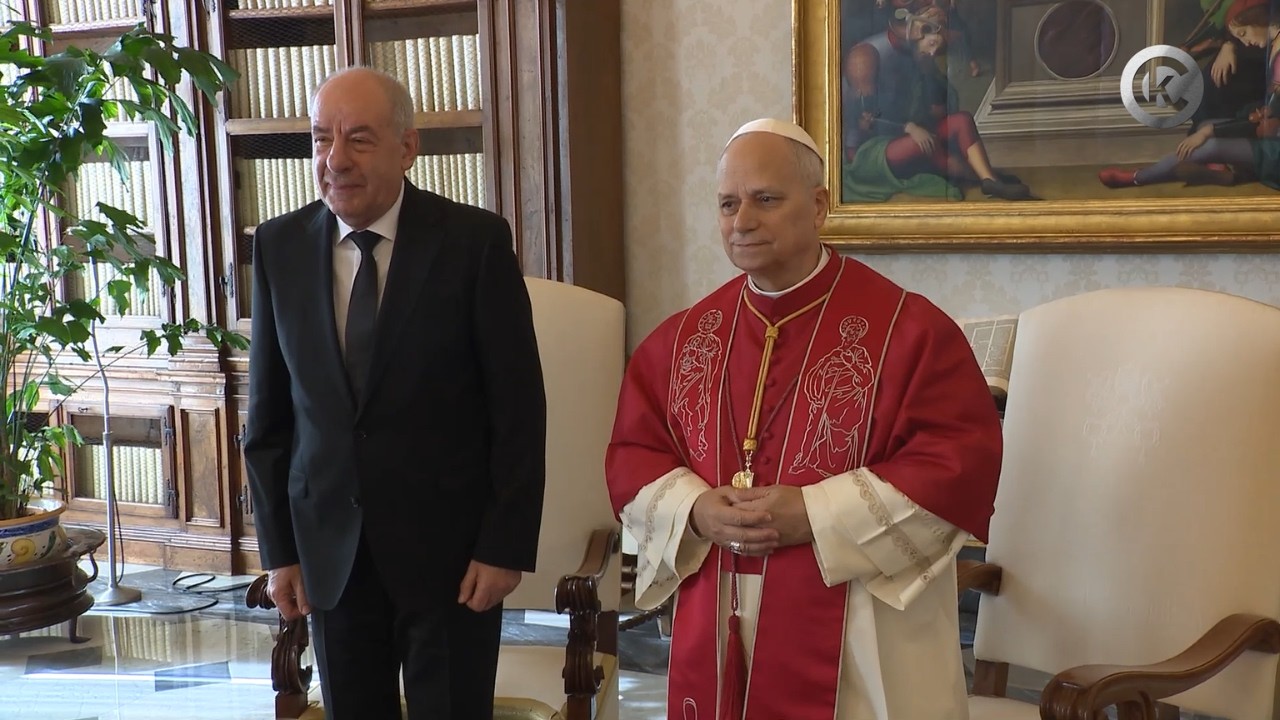 Papa Leone XIV riceve in Udienza il Presidente d'Ungheria Tamás Sulyok