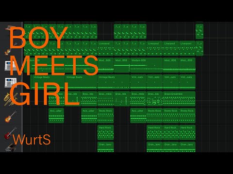 WurtS - BOY MEETS GIRL のカラオケ版 Garageband で作ってみた