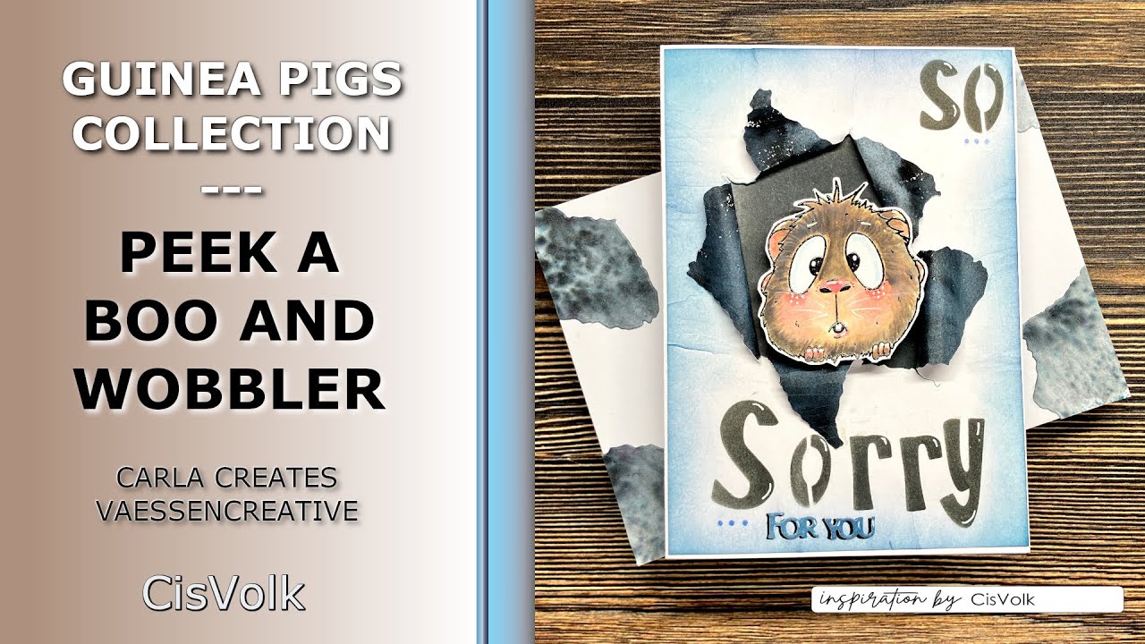 Peek a Boo Guinea pig on a Wobbler AND Nuvo Shimmer Powder 