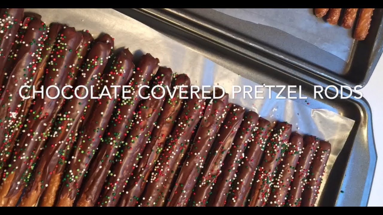 Chocolate Covered Pretzel Rods Easy Christmas Treat! YouTube