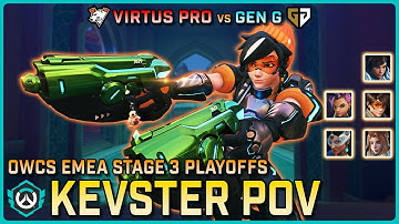 [ Kevster ] CARRYING Like Crazy | Virtus Pro vs Gen G | OWCS EMEA Stage 3 Playoffs