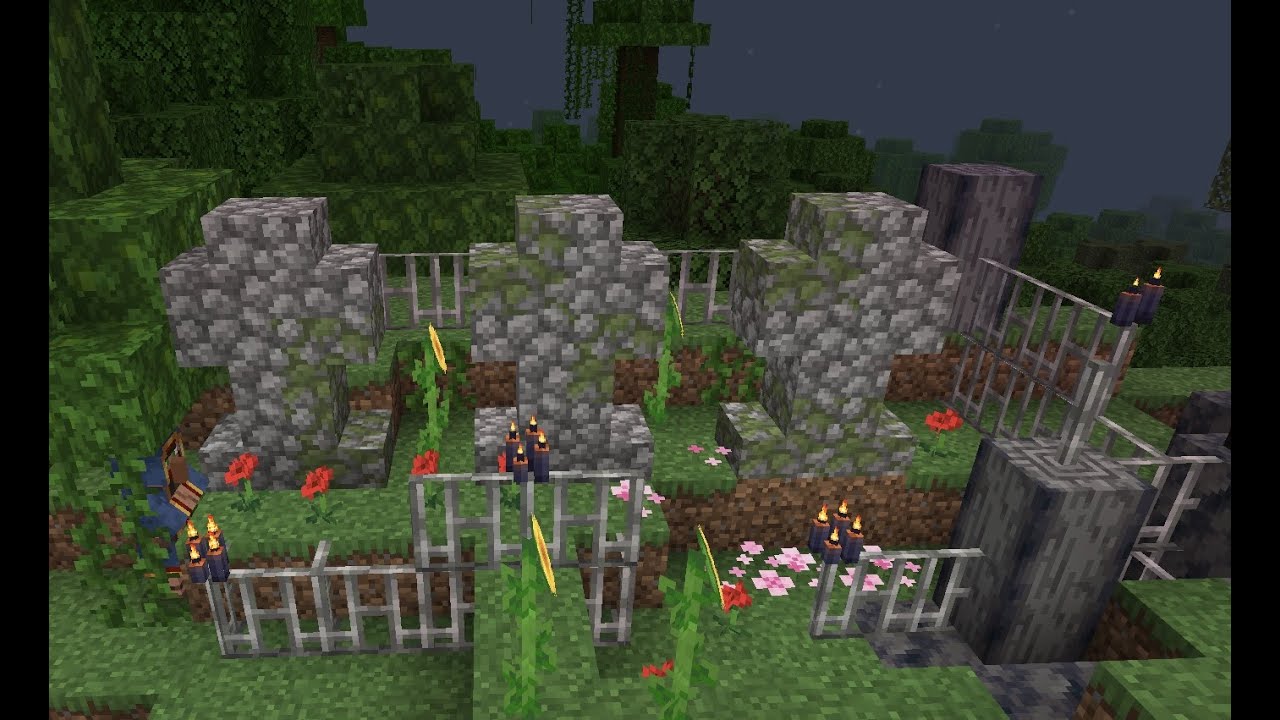 Creating a Simple Graveyard in Minecraft! YouTube