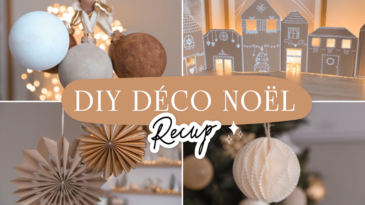 4 DIY déco de NOEL à mini prix - Simples et rapides 