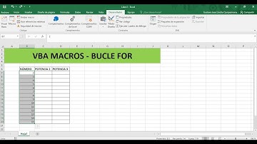 🌟🌟🌟 VBA MACROS EN EXCEL - BUCLE FOR