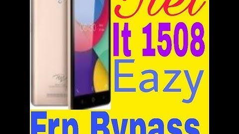 Itel It1508 Google Account Verification Bypass Frp Eazy 100 % warking