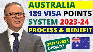 Australia 189 Visa Process and Benefits for PR 2023-2024 | 189 Visa Australia