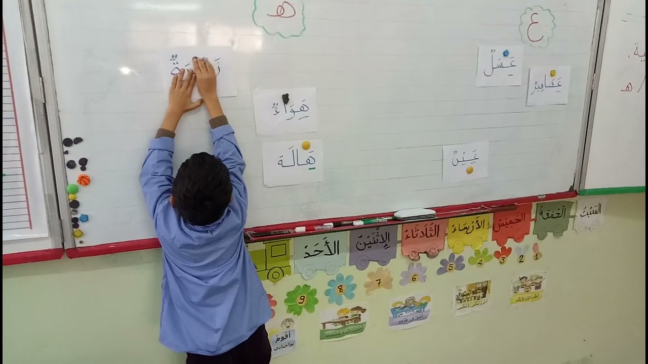 ألعاب قرائية. حرفا العين و الهاء.