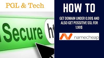 How to get a cheap domain name under 1 dollar and also get a cheap possitive SSL certificate for 2 d