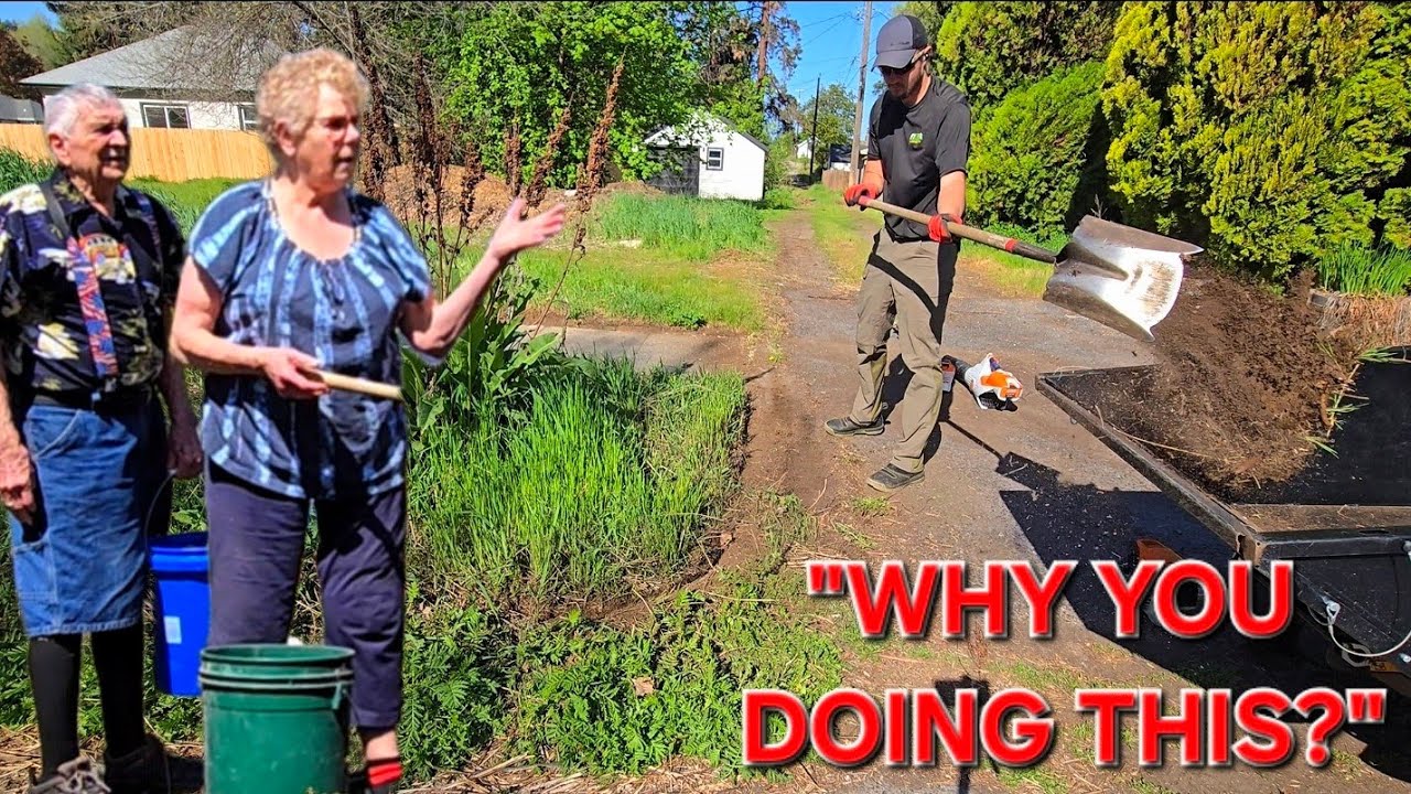 Elderly Couple CONFUSED When They Saw Me Scrape Away The Community MESS