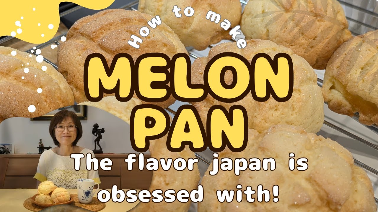 Easy Melonpan Recipe | Japanese Sweet Bread (Crispy Outside, Fluffy Inside)