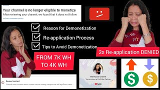 My YOUTUBE DEMONETIZATION STORY! TIPS AND STEP by STEP PROCESS TO RE-APPLY MONETIZATION