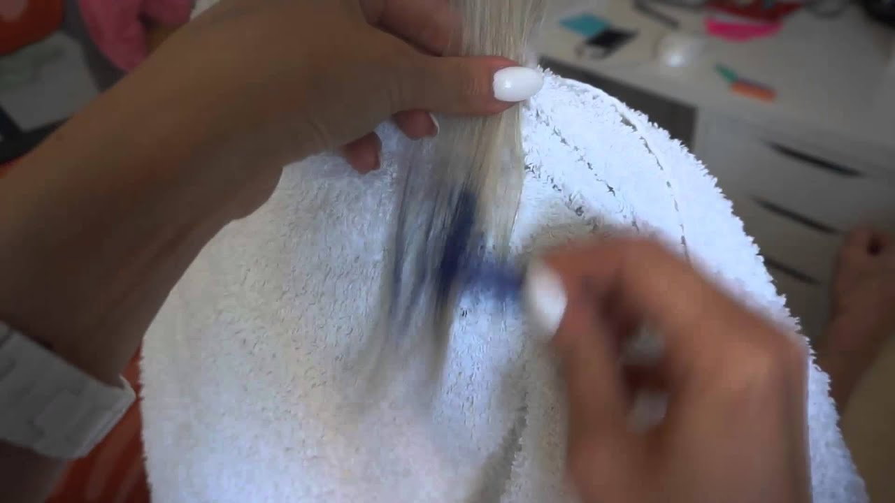 How to apply hair chalk classic method? YouTube