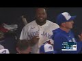 Kazuma Okamoto's FIRST hit in the Majors!