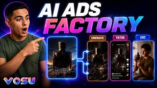 How I Turn 1 Product Image Into 100+ AI Video Ads (VosuAI Nodes Tutorial)