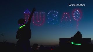 More communities swapping fireworks for drone shows in California