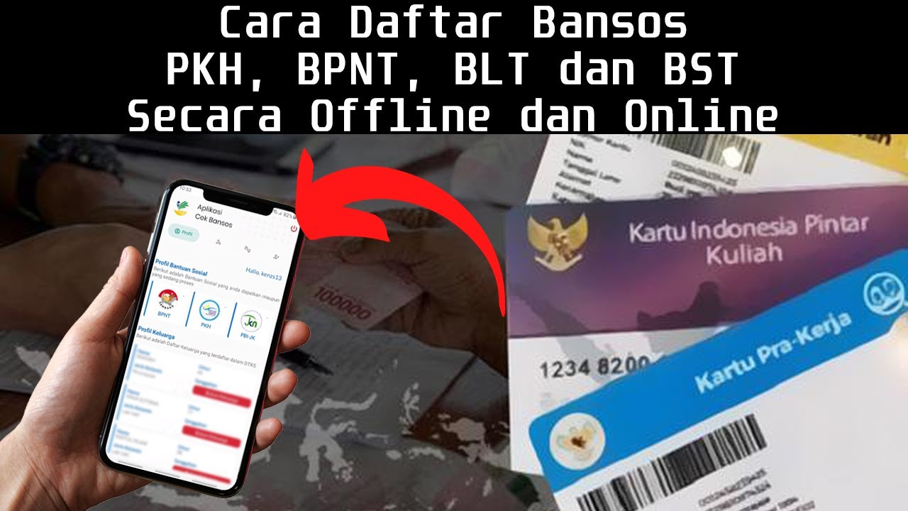 Cara Daftar Bansos PKH, BPNT, BLT dan BST Secara Offline dan Online