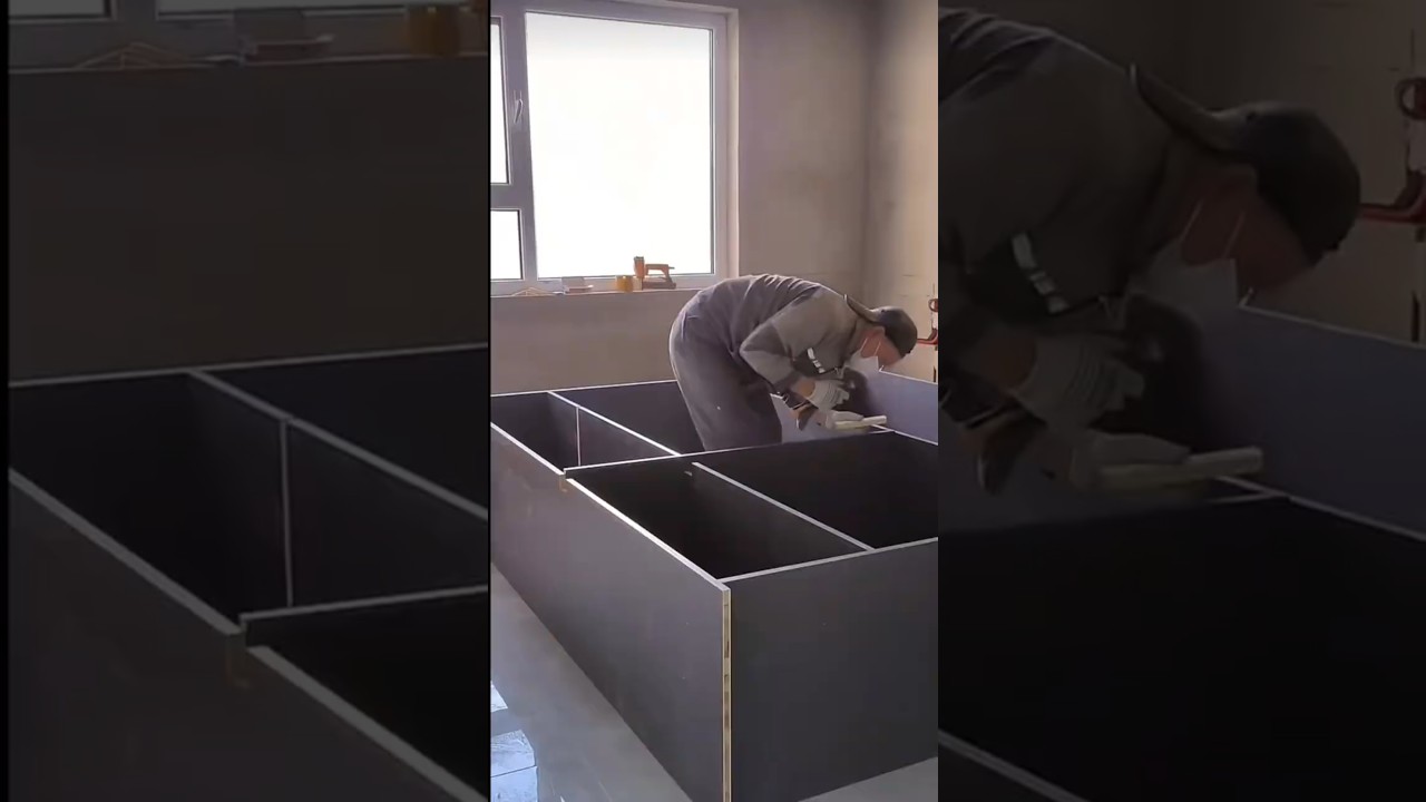 Сборка шкафа без ручек 