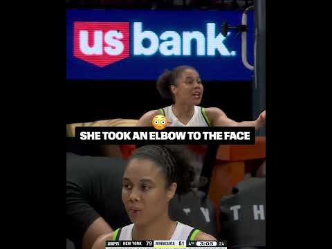 Nia Coffey took Jonquel Jones' elbow to her face 😮