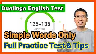 DET Full Practice Test | 125β135 Using Only Simple English | Duolingo English Test & Tips