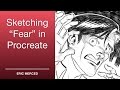 Drawing Fear in Procreate App