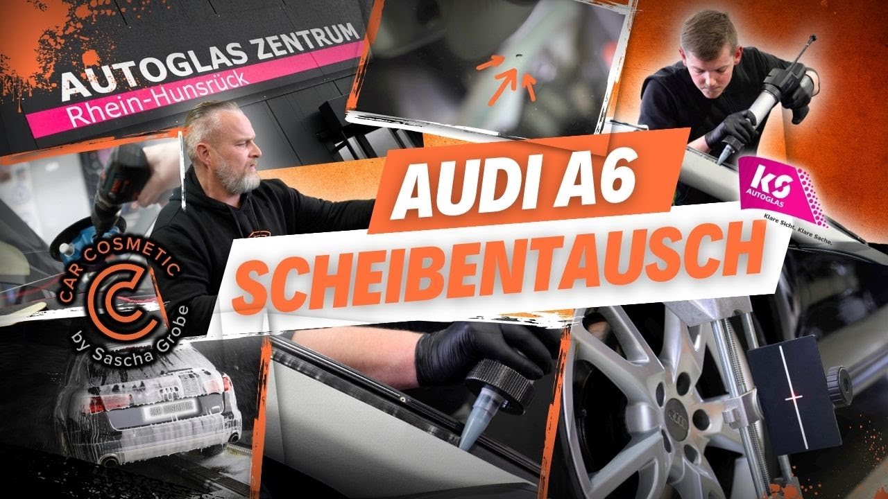 Perfekter Scheibentausch vom Profi erklärt: Audi A6 im Autoglasservice von Car Cosmetic