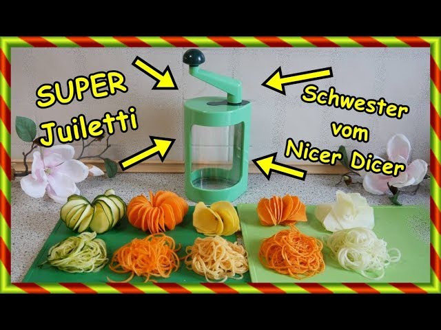 Super Julietti Anleitung ZOODLES Schnittvarianten leicht und lecker SoFie Haushalt Unperfekt Perfekt