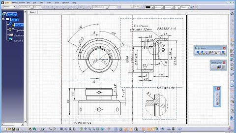 CATIA Tutorial - Drafting/Drawings Exercise 11 - v1 - CATDrawing