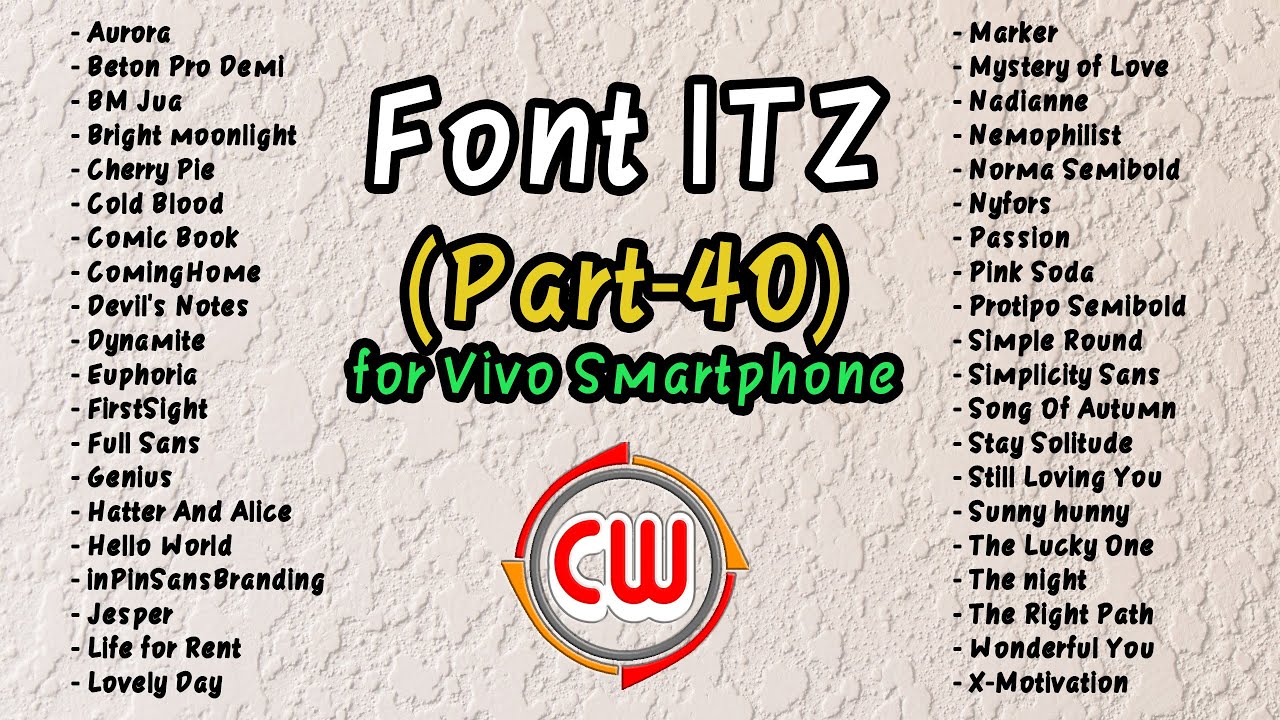 Font Vivo Itz Part 40 Youtube