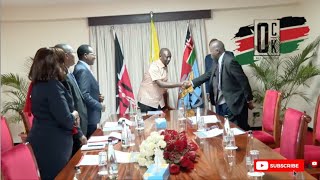 President Ruto receives briefs from the Cabinet Secretary Ministry of Education ahead of the 2025 KC