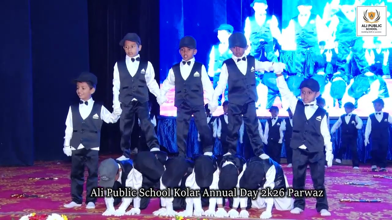 Ukg Boys of Ali public school kolar | Annual day celebration 2026 Action nasheed Qadam Badhawo 