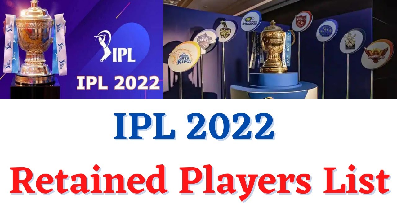 IPL 2022 Retained Players List | RCB, CSK, RR, KKR, PBKS, SRH, MI, DC |