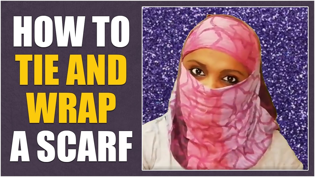 How To Tie And Wrap A Scarf / Dupatta in just 2 minutes / tie a scarf