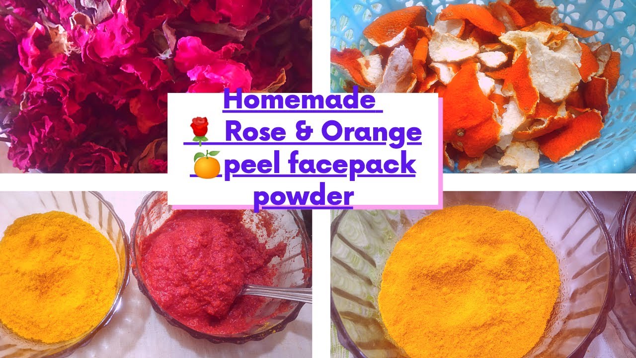 Homemade Orange peel face mask l Sandal wood Powder l Glowing Skin l Instant natural blush I Telugu