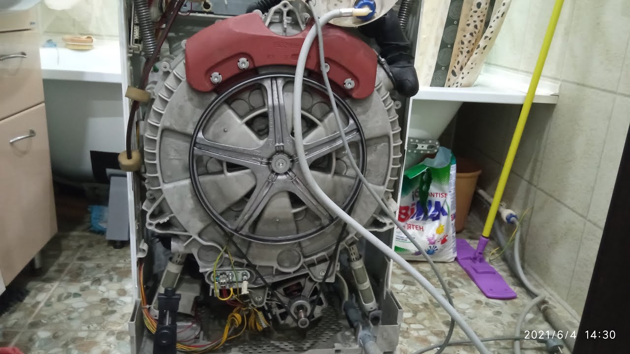 Ремонт. Не сливает, не нагревает воду. Помпа, экобол, тэн. Стиральная ...