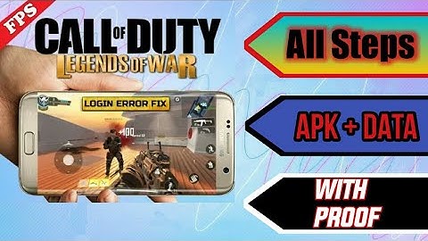 Call of duty legends of war direct download apk+ data | No VPN required login error fix Hindi urdu