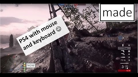 PS4 with mouse and keyboard + GIMX DIY Adapter GIMX + first footsteps in BF1 +