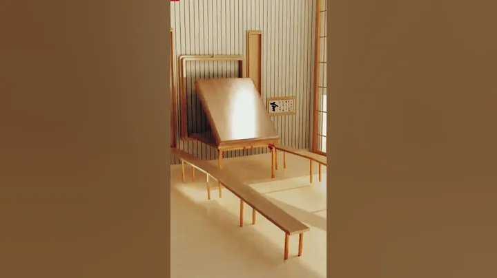 Genius Folding Table & Chair Design 🔥 | Classic Wood Furniture Ideas #shorts #furnituredesign