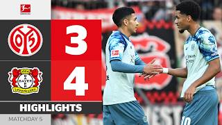 FSV Mainz 05 vs Bayer Leverkusen highlights (3-4) - Bundesliga