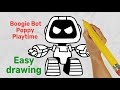 How to draw boogie bot  poppy playtime  easy drawing