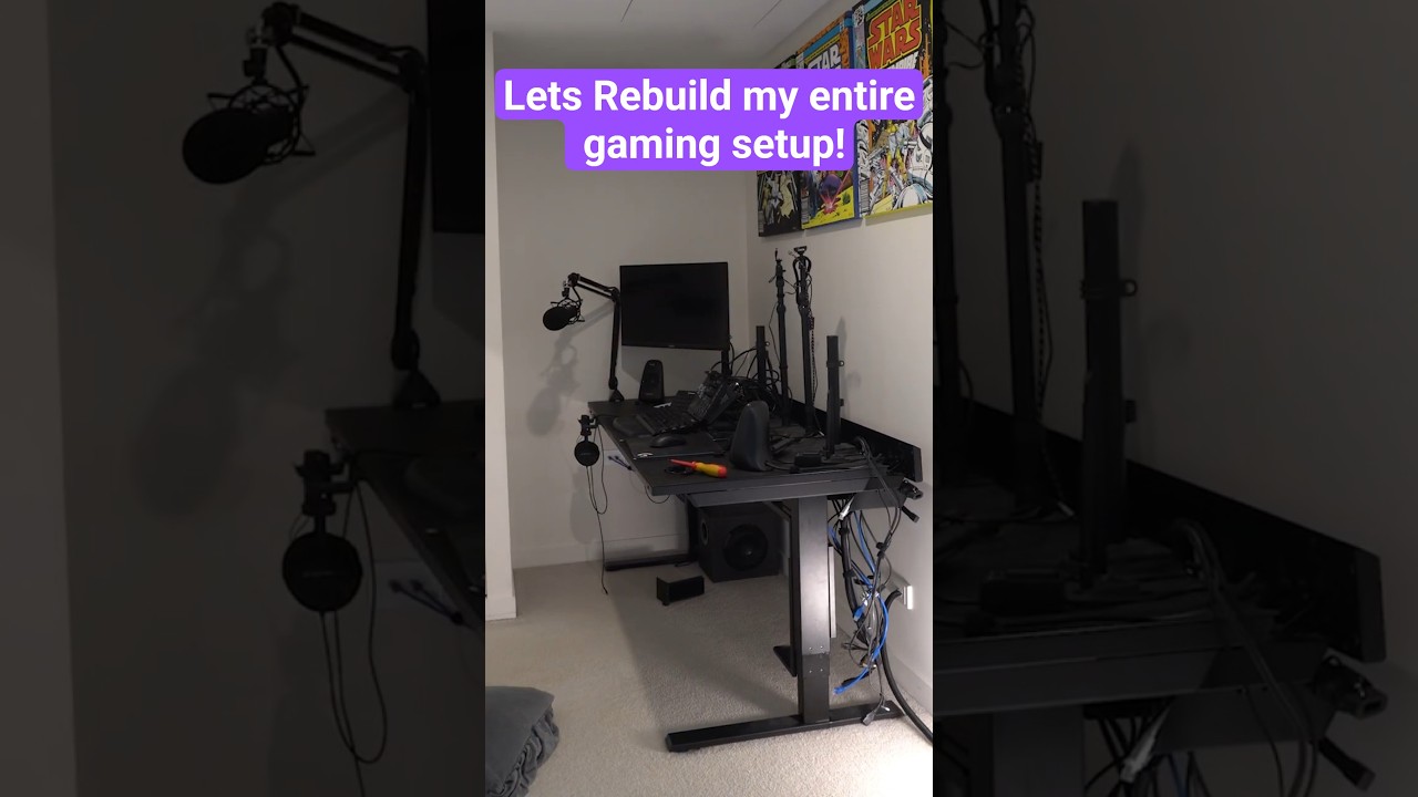 I Spent 4 Hours Rebuilding My Gaming Setup!  #gaming #tech #gamingsetup