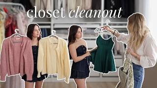 Famous extreme closet declutter | spring cleaning + purging 8 bags of clothes! Profile