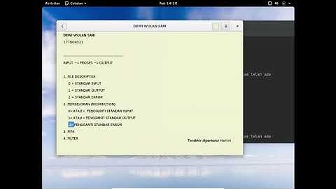 Proses Input Output pada Linux