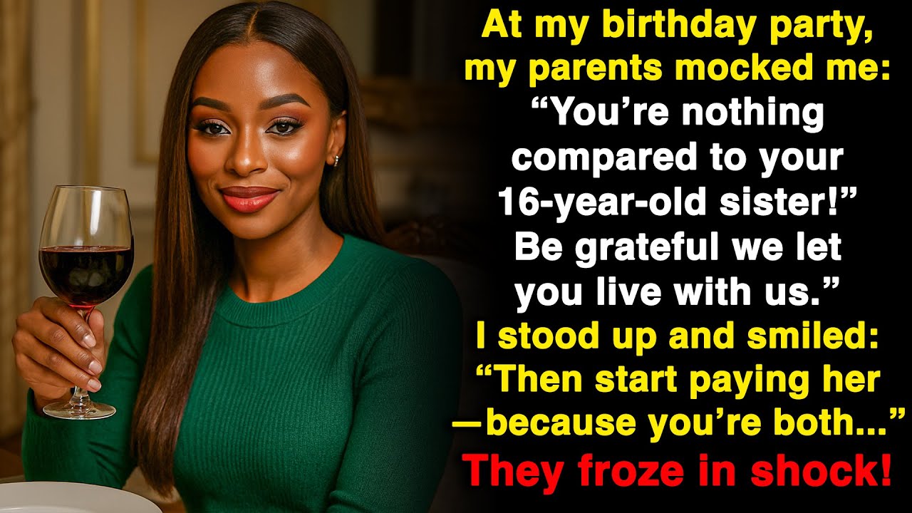 My parents mocked me: “You’re not even half of what your sister is!” I just smiled and...