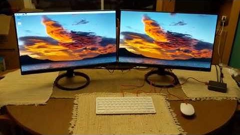 Raspberry Pi 4 Dual Desktop Demo