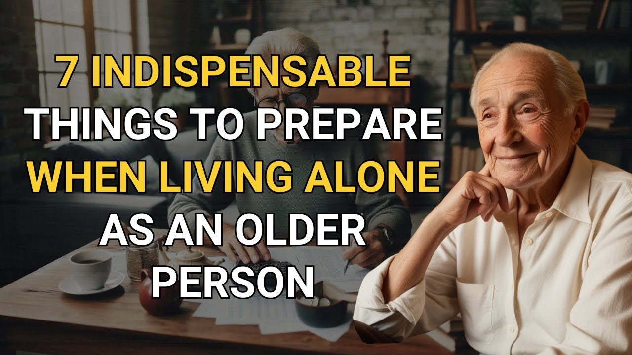 7 INDISPENSABLE Things to Prepare When Living Alone as an Older Person