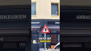 Hot bookmarks ahead ‼️#bookmark #sign #street #weird #different #fun #reels #pronoia #anchorrainbow