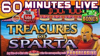 🔴 60 MINUTES LIVE ★ TREASURES OF SPARTA SLOT MACHINE ★ SUPER MULTI PROGRESSIVE screenshot 4
