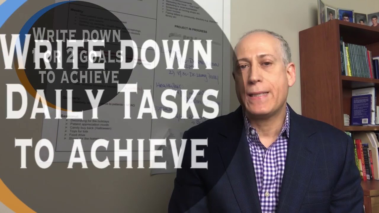 Write Down Your Goals - YouTube