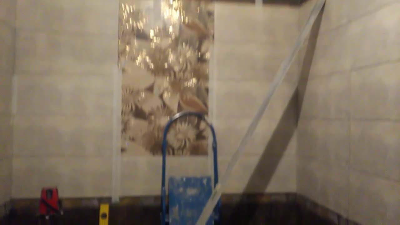 укладка кафеля в санузле - YouTube